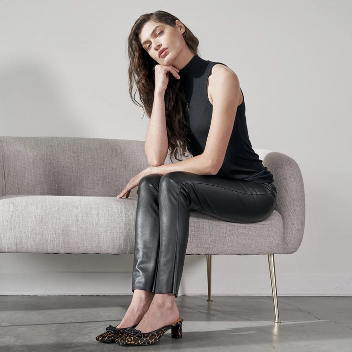 Raffaello Rossi Resa Vegan Leather Legging - Black