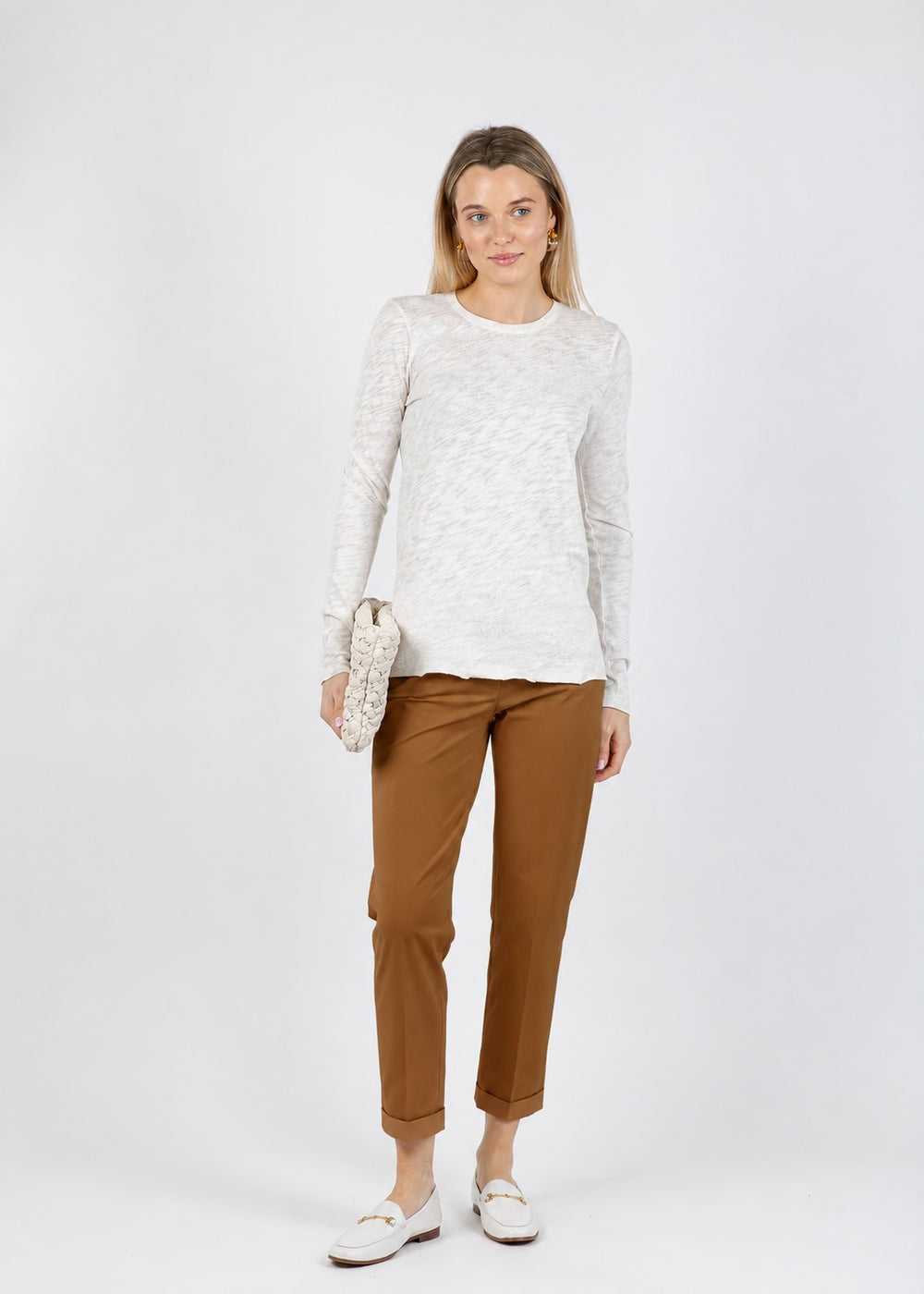 Raffaello Rossi Techno Cotton Ute 7/8 Pants in Cinnamon available at Barbara Katz