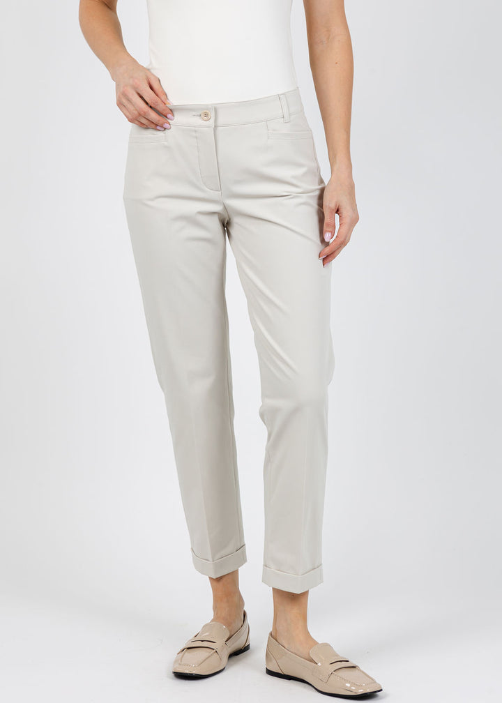 Raffaello Rossi Techno Cotton Ute 7/8 Pants in Dune available at Barbara Katz