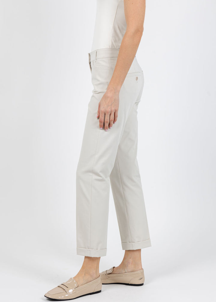 Raffaello Rossi Techno Cotton Ute 7/8 Pants in Dune available at Barbara Katz