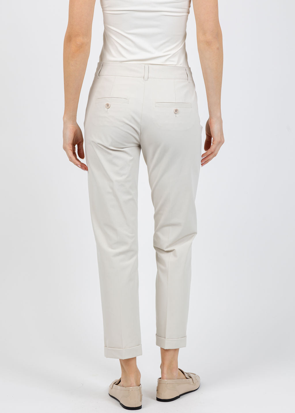Raffaello Rossi Techno Cotton Ute 7/8 Pants in Dune available at Barbara Katz