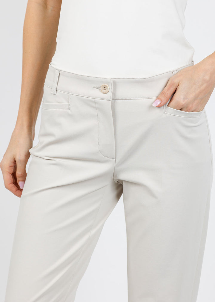 Raffaello Rossi Techno Cotton Ute 7/8 Pants in Dune available at Barbara Katz