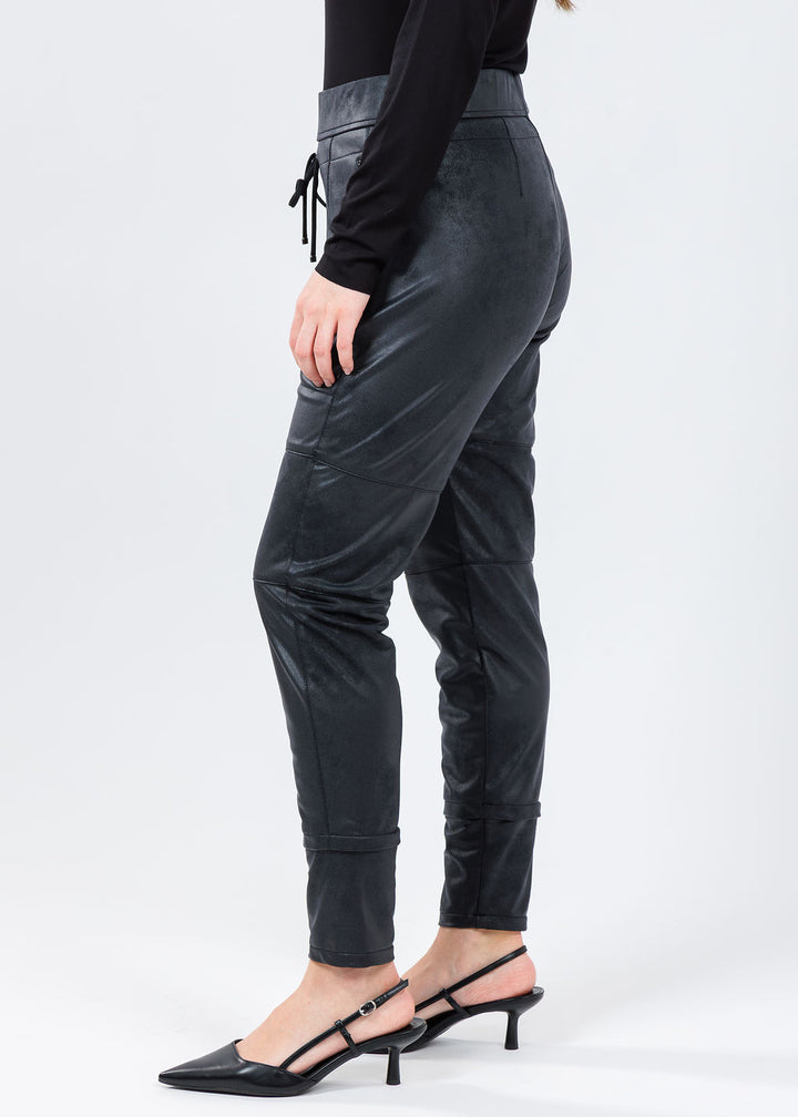 Vegan Leather Candy Pants - Black