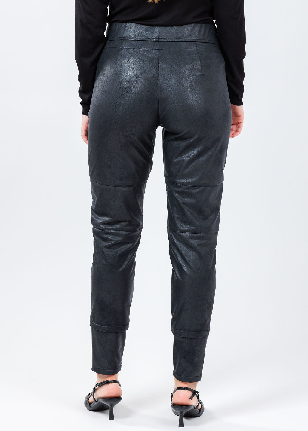 Vegan Leather Candy Pants - Black