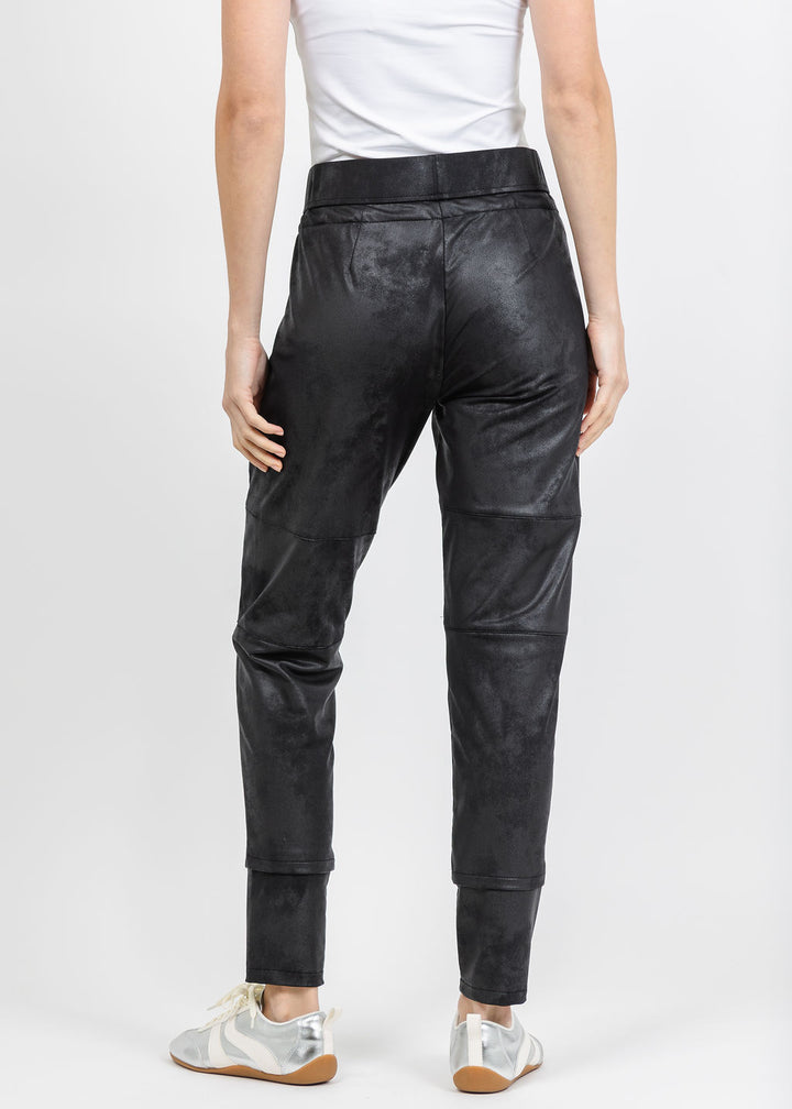 Raffaello Rossi Vegan Leather Candy Pants in Black available at Barbara Katz