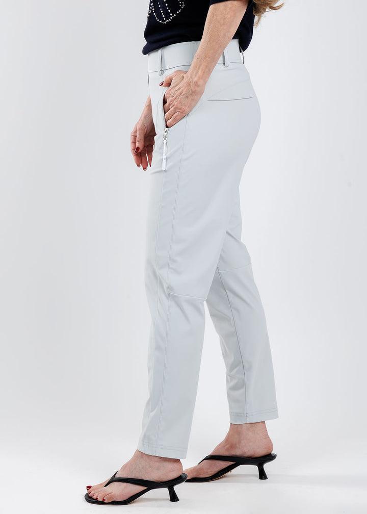 Raffaello Rossi Natina Sport Pants in Light Grey available at Barbara Katz