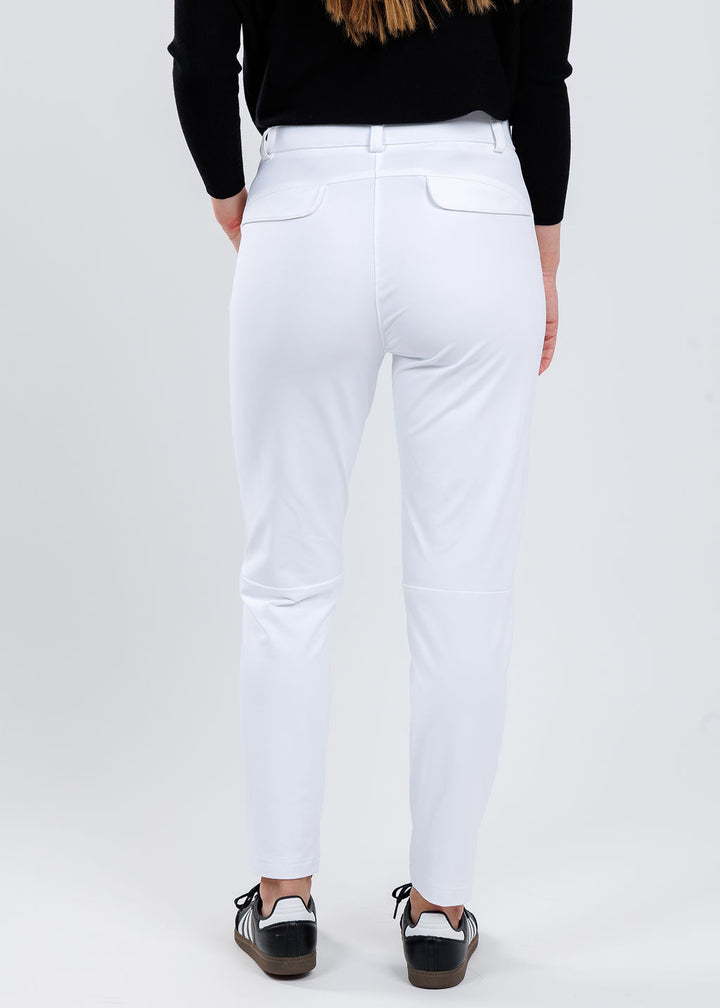 Raffaello Rossi Natina Sport Pants in White available at Barbara Katz