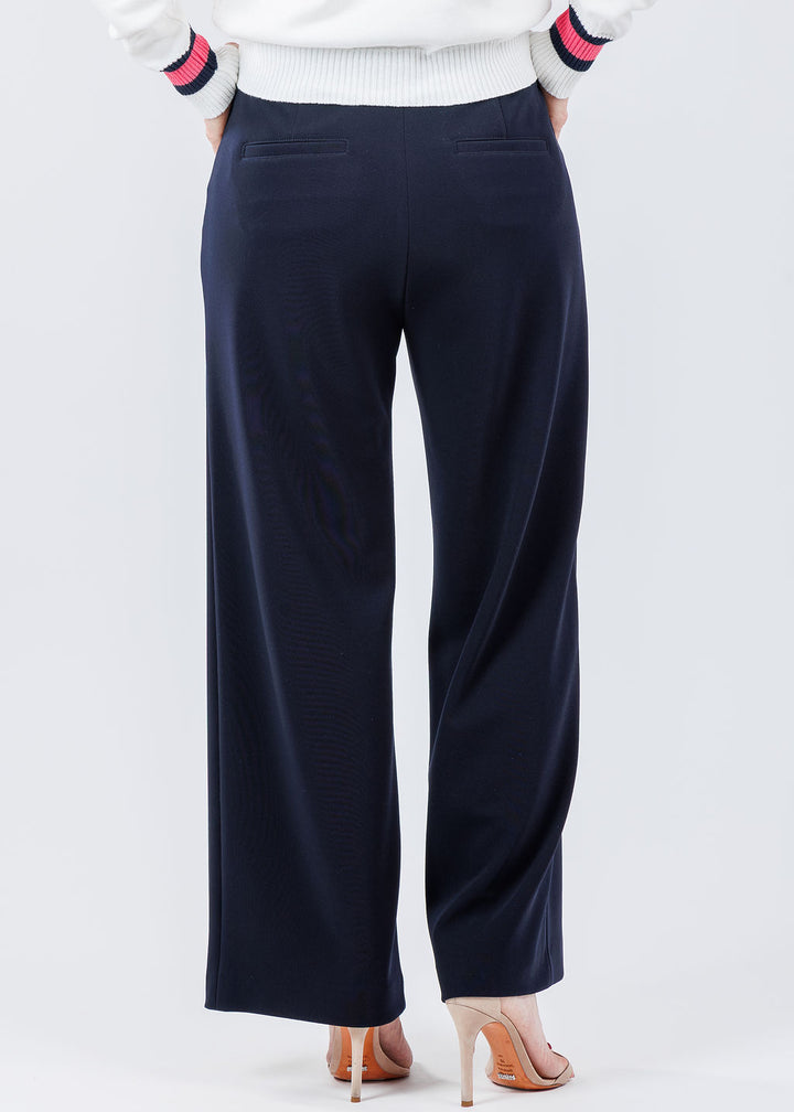 Raffaello Rossi Sally 7/8 High Tech Jersey Pants in Marine available at Barbara Katz