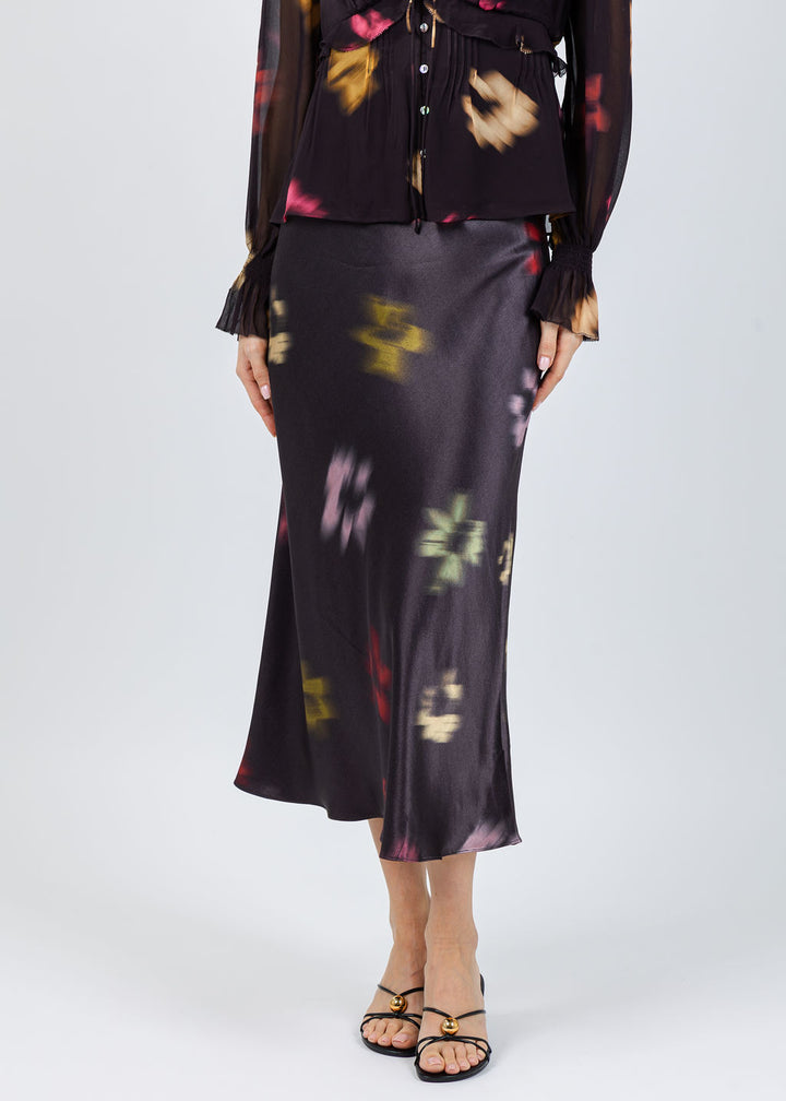 Rails Anya Skirt in Onyx Blurred Floral available at Barbara Katz
