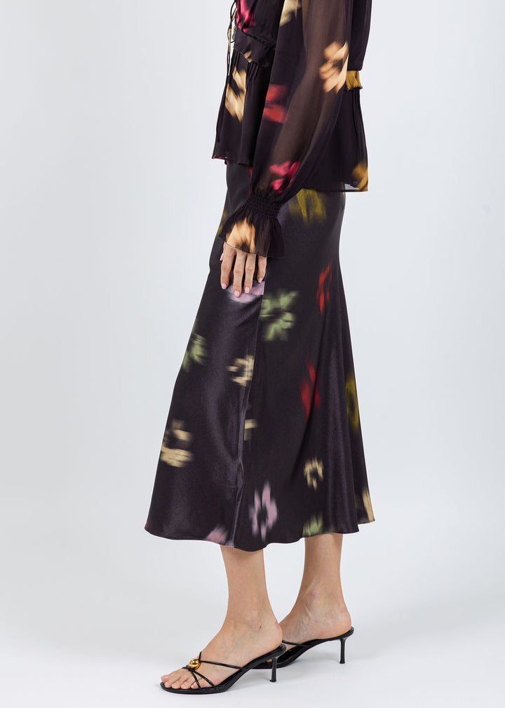 Rails Anya Skirt in Onyx Blurred Floral available at Barbara Katz