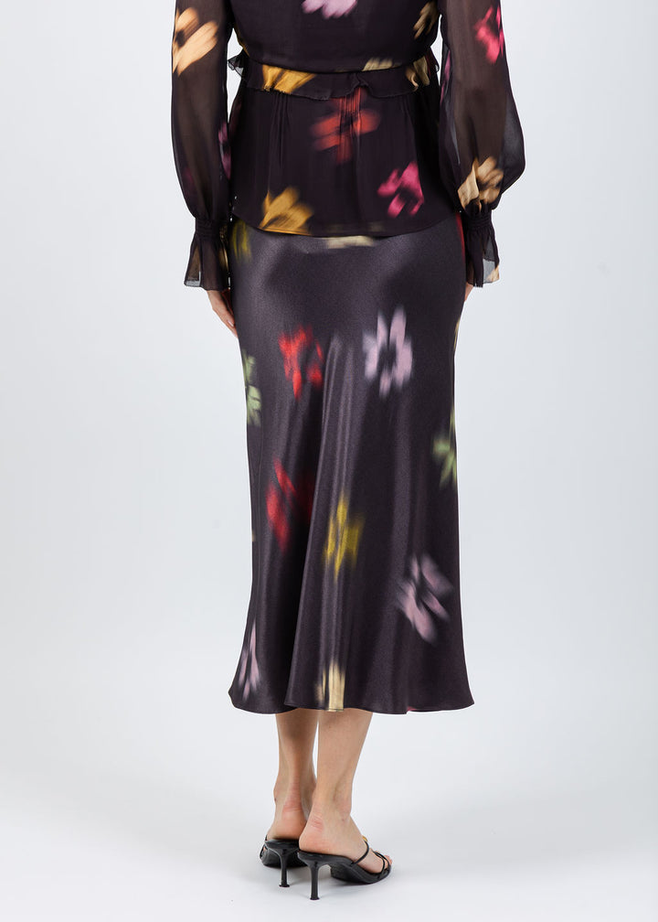 Rails Anya Skirt in Onyx Blurred Floral available at Barbara Katz