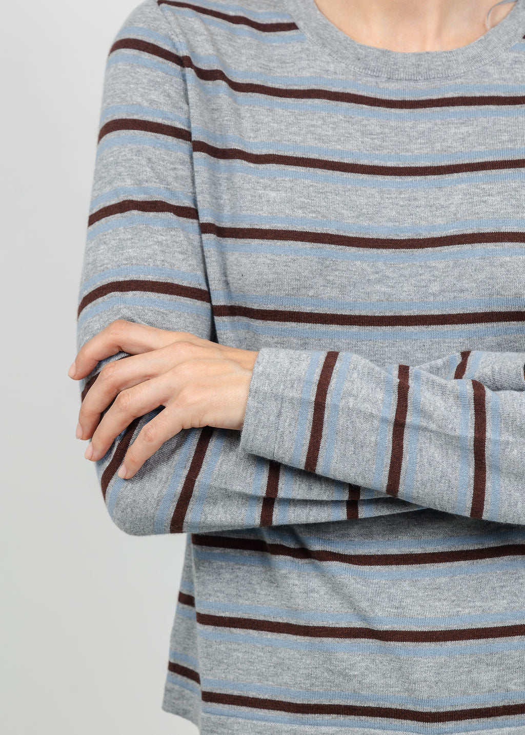 Rails Davie Long Sleeve Tee in Heather Sky available at Barbara Katz