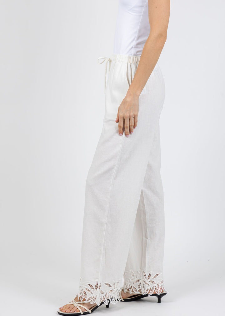 Rails Emmie Pants in White Palm Embroidery available at Barbara Katz