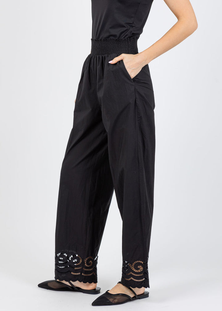Rails Henrik Pants in Black Embroidery available at Barbara Katz