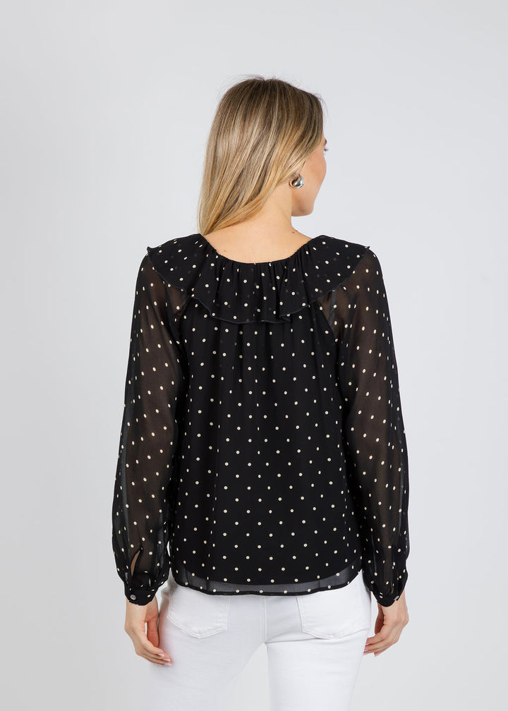 Rails Honora Blouse in Polka Dots available at Barbara Katz