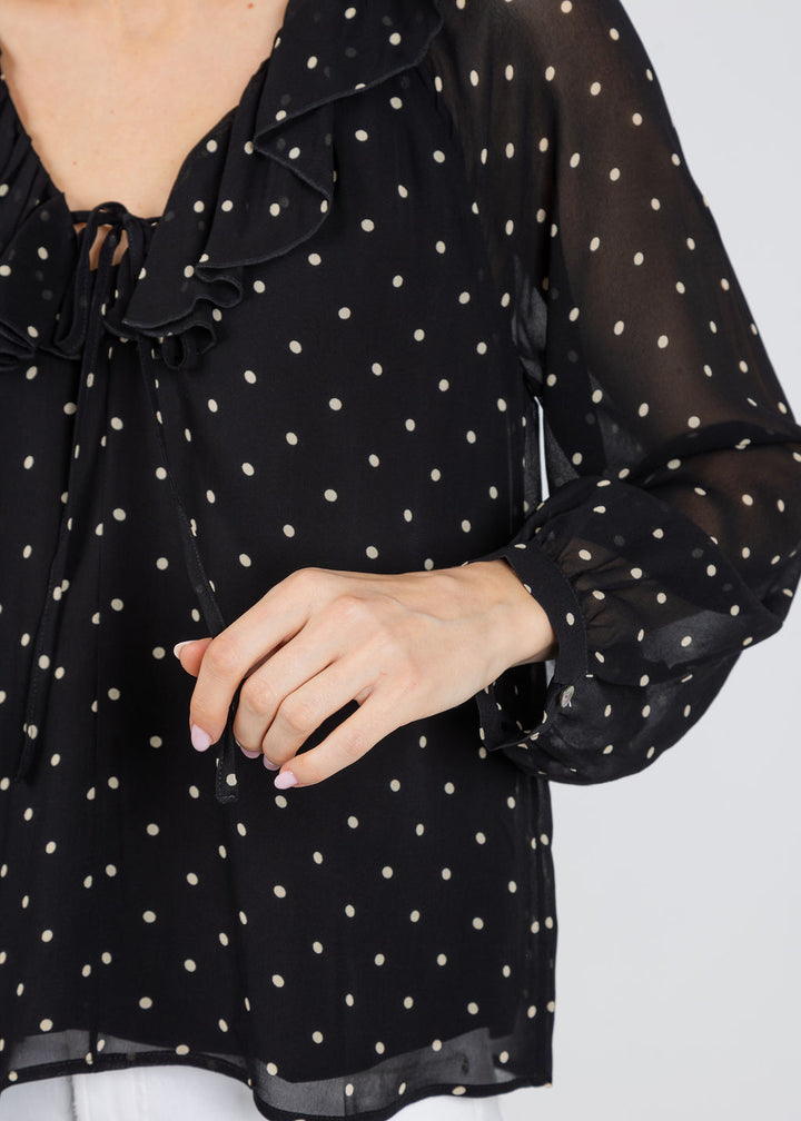 Rails Honora Blouse in Polka Dots available at Barbara Katz