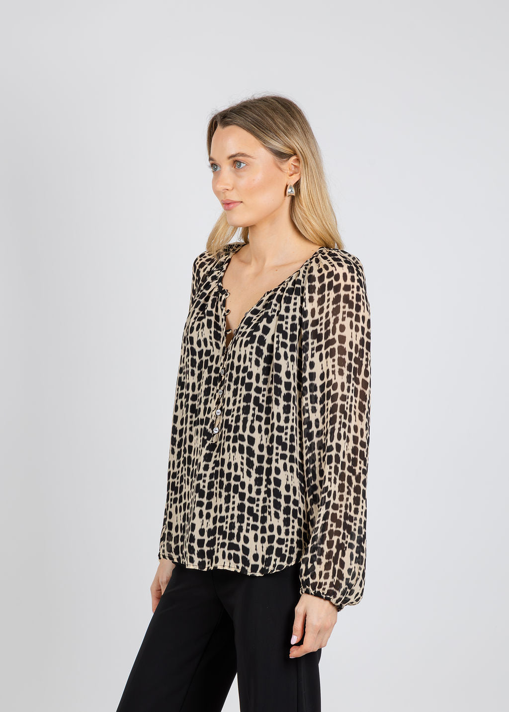 Rails Indi Blouse in Spotted Shiboru available at Barbara Katz