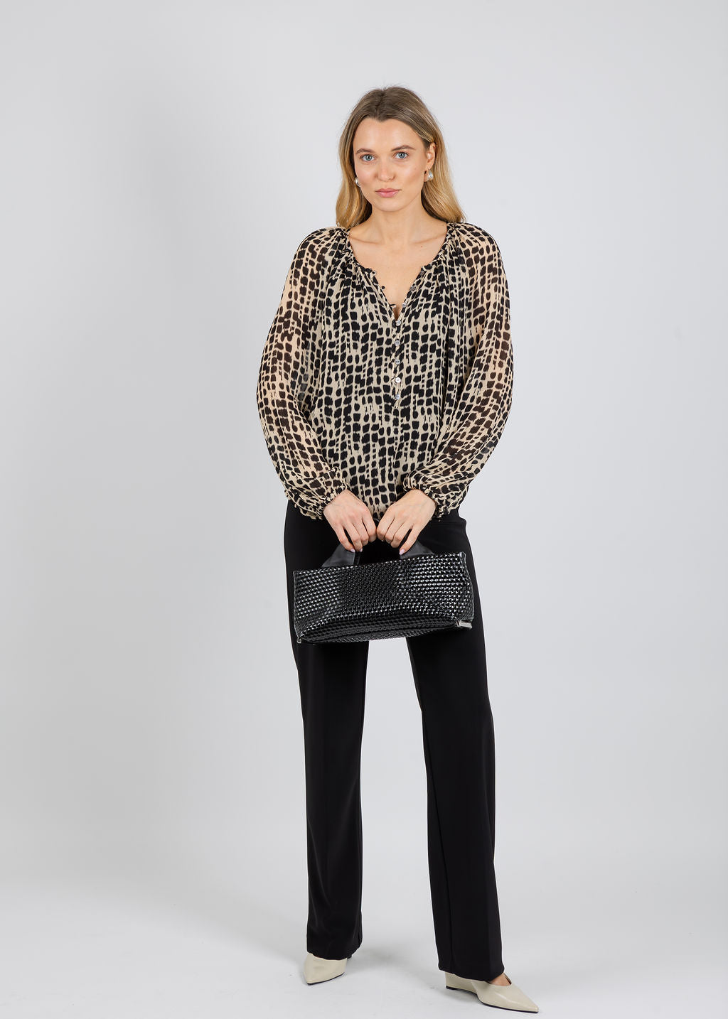 Rails Indi Blouse in Spotted Shiboru available at Barbara Katz