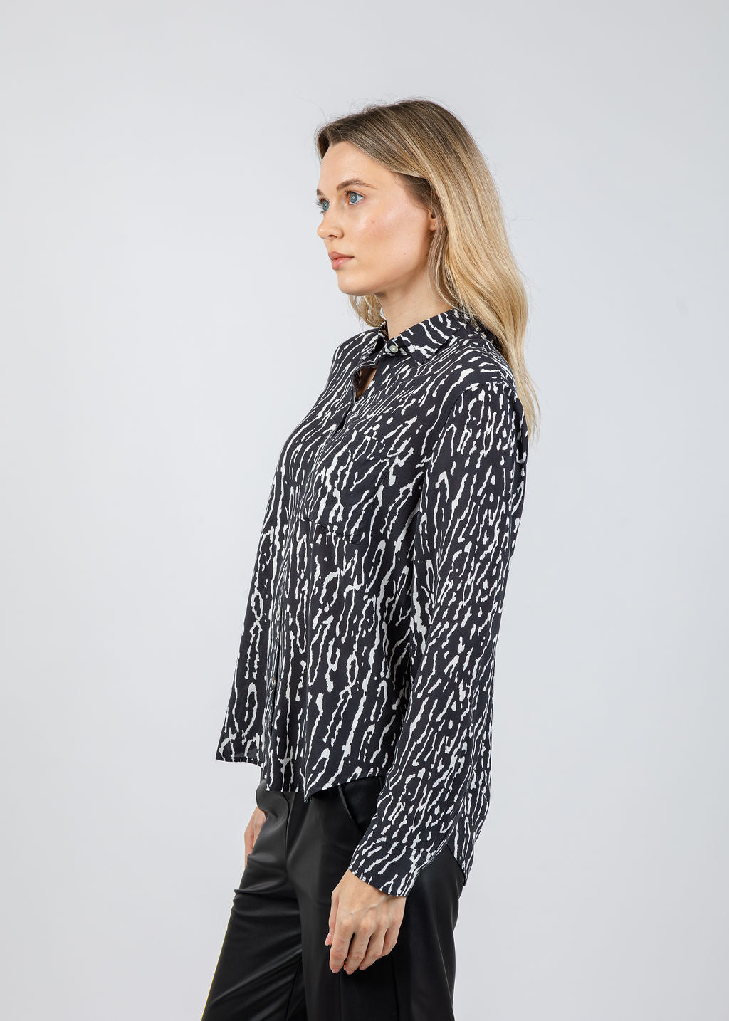 Rails Josephine Shirt in Ash Lynx available at Barbara Katz