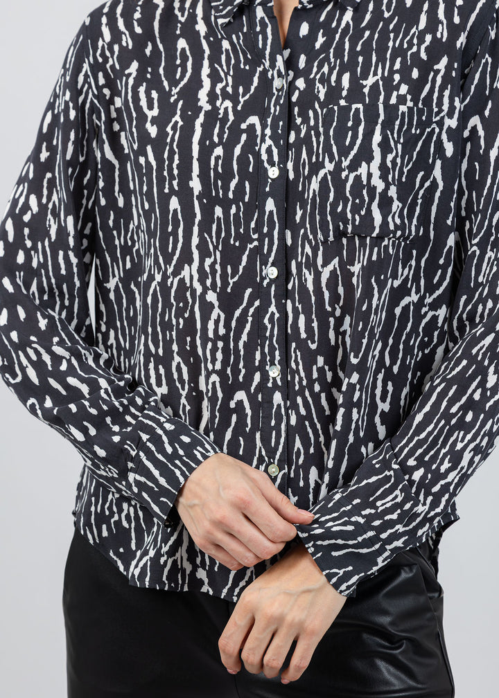 Rails Josephine Shirt in Ash Lynx available at Barbara Katz