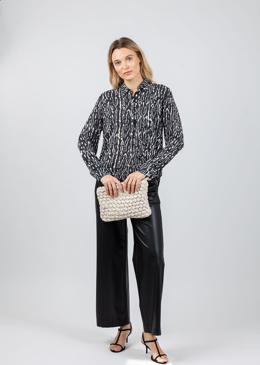 Rails Josephine Shirt in Ash Lynx available at Barbara Katz