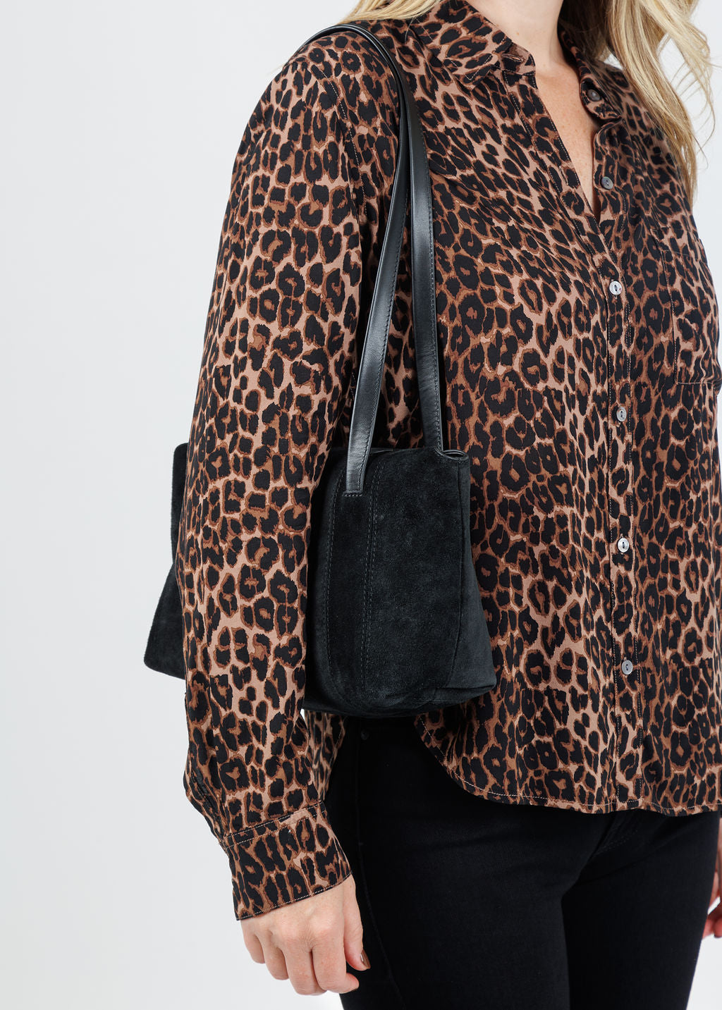 Rails Josephine Leopard Shirt in Brown Nala available at Barbara Katz