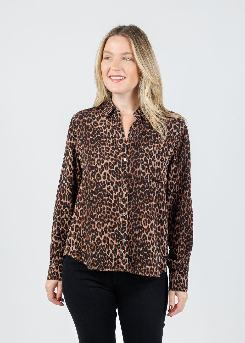 Rails Josephine Shirt in Brown Nala available at Barbara Katz