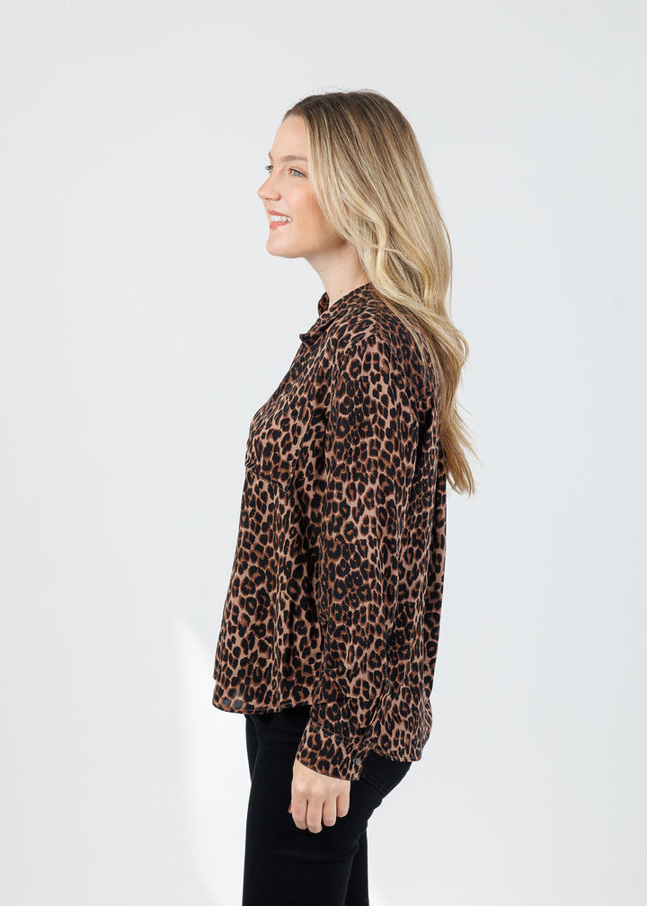 Rails Josephine Shirt in Brown Nala available at Barbara Katz