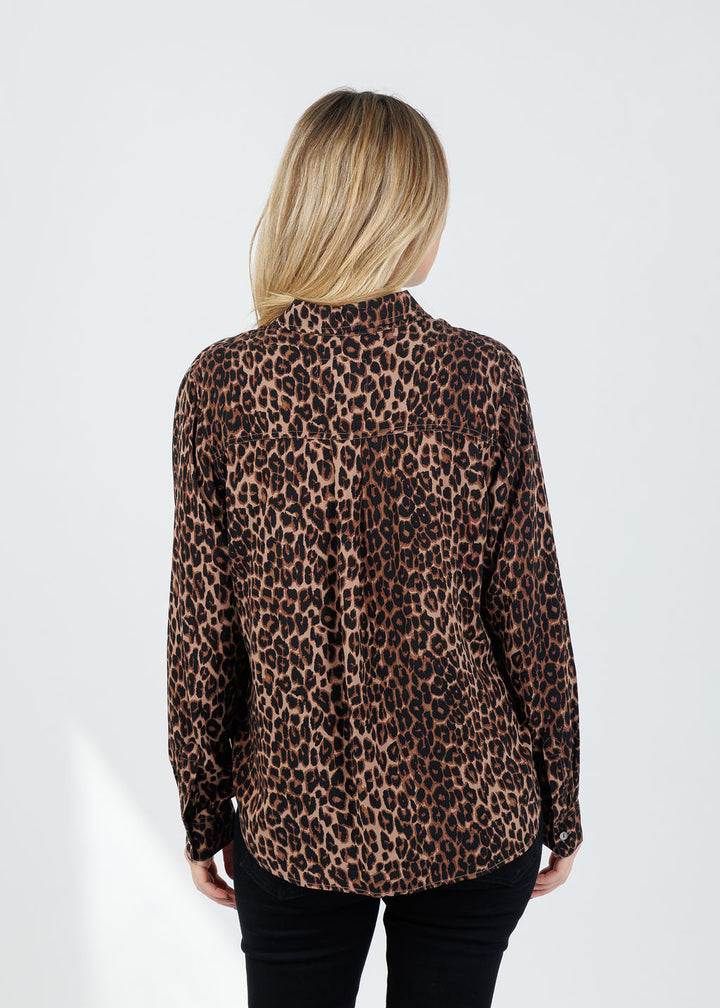 Rails Josephine Shirt in Brown Nala available at Barbara Katz
