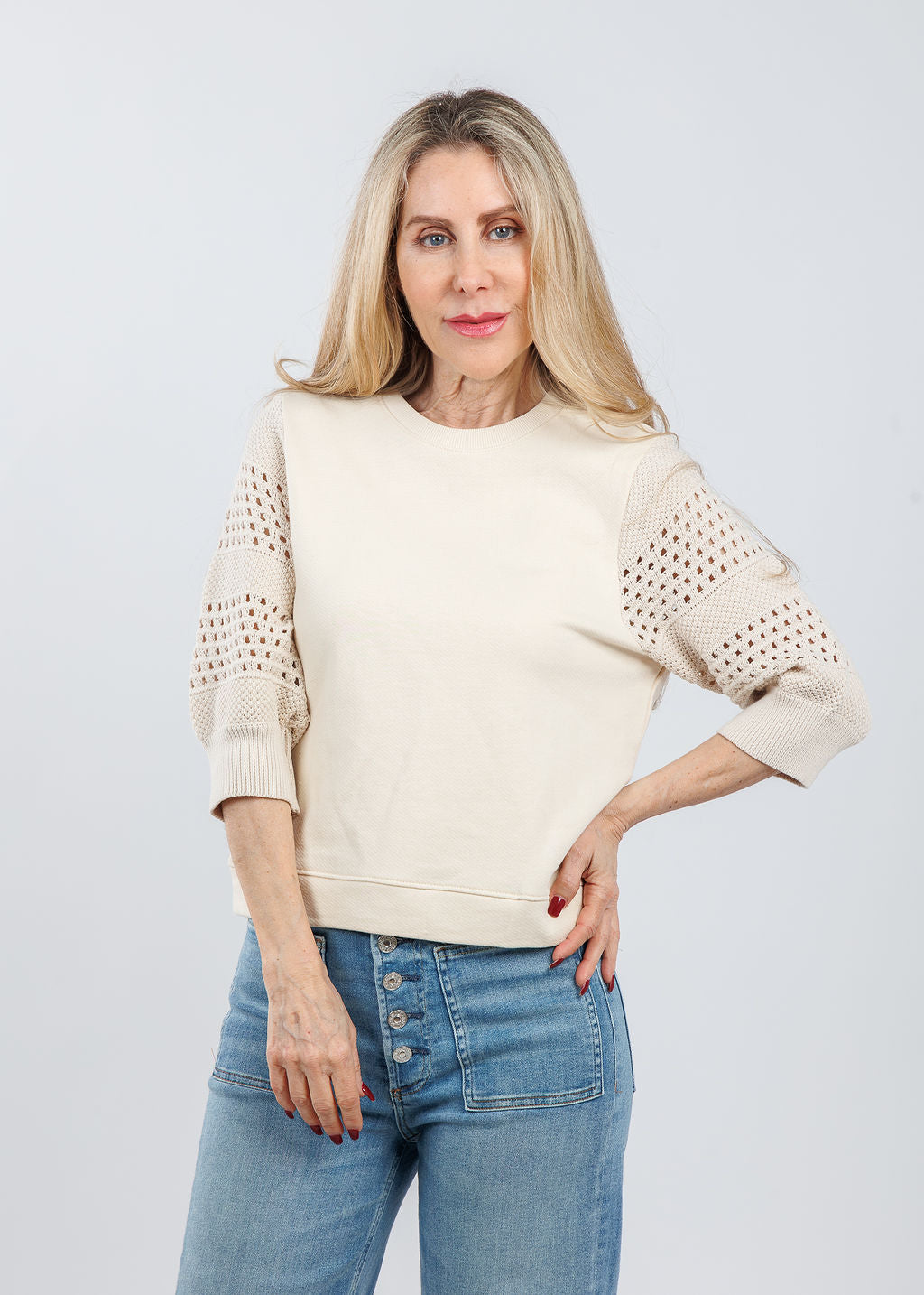 Rails Kimberly Top in Oat available at Barbara Katz