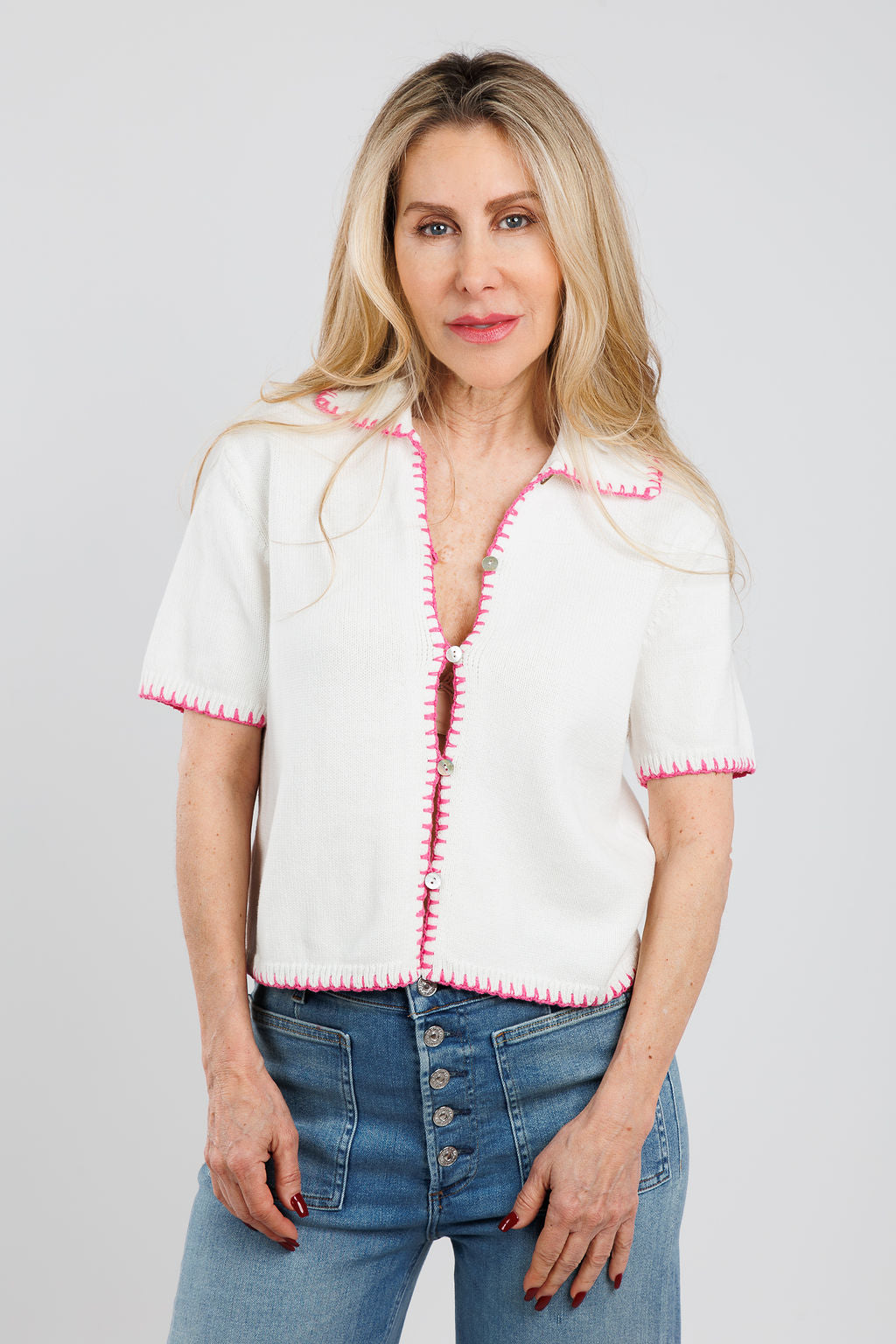 Rails Maliah Top in Ivory Hibiscus available at Barbara Katz