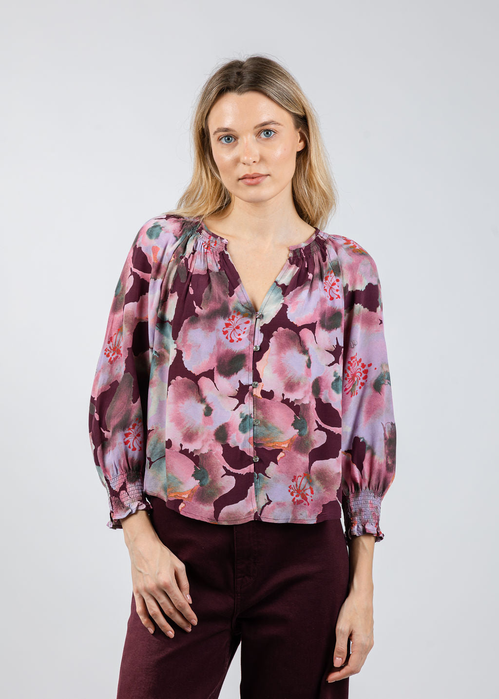 Rails Mariah Top in Magenta Verbena available at Barbara Katz