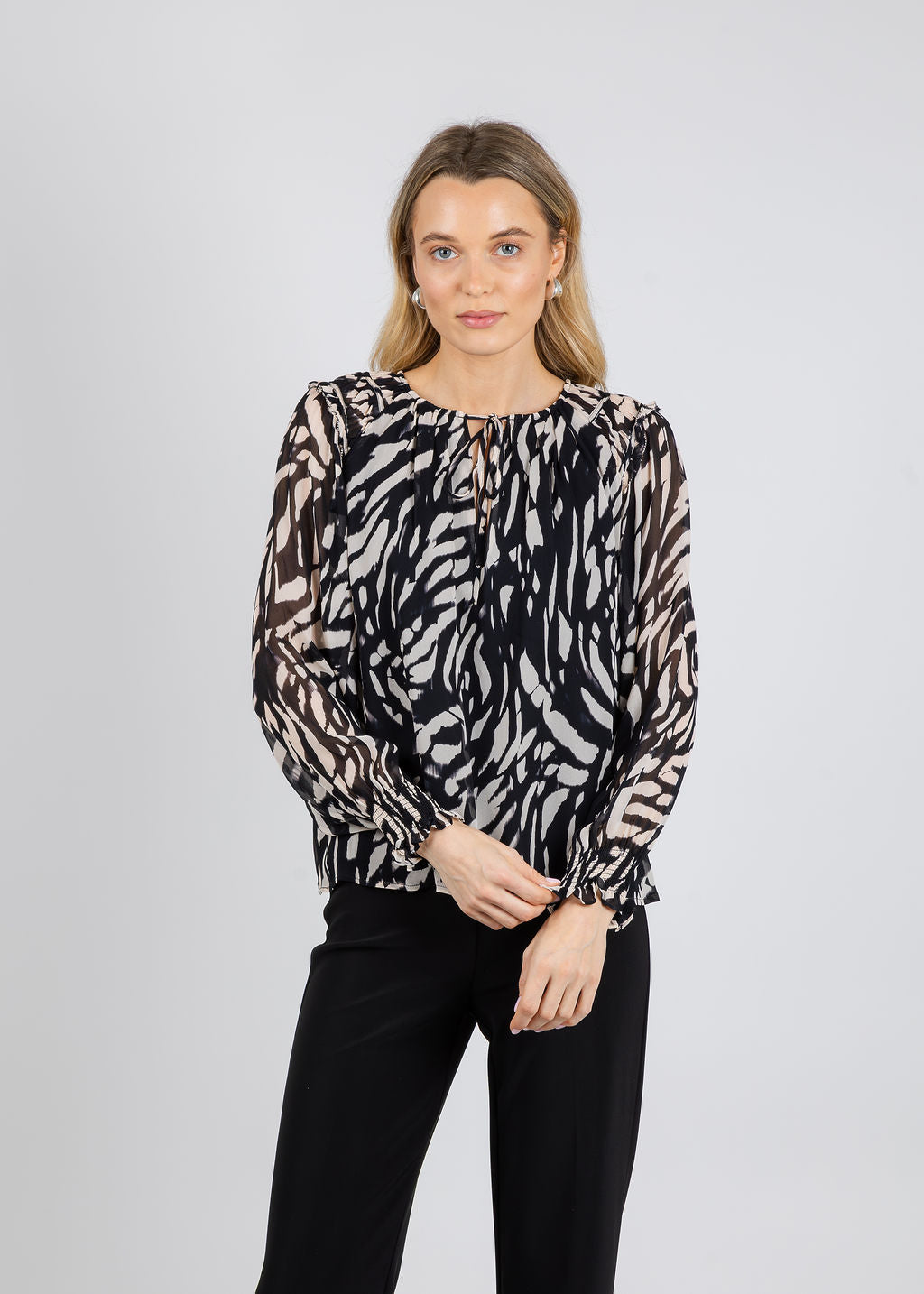 Rails Mirna Top in Ivory Tiger Stripe available at Barbara Katz