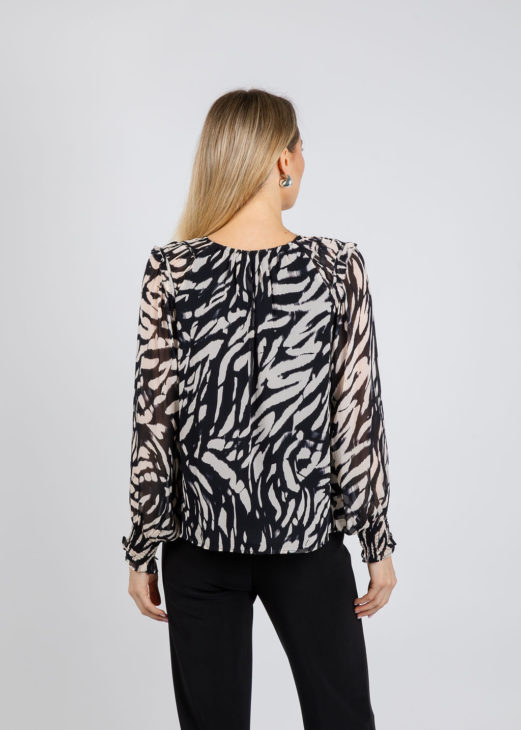 Rails Mirna Top in Ivory Tiger Stripe available at Barbara Katz