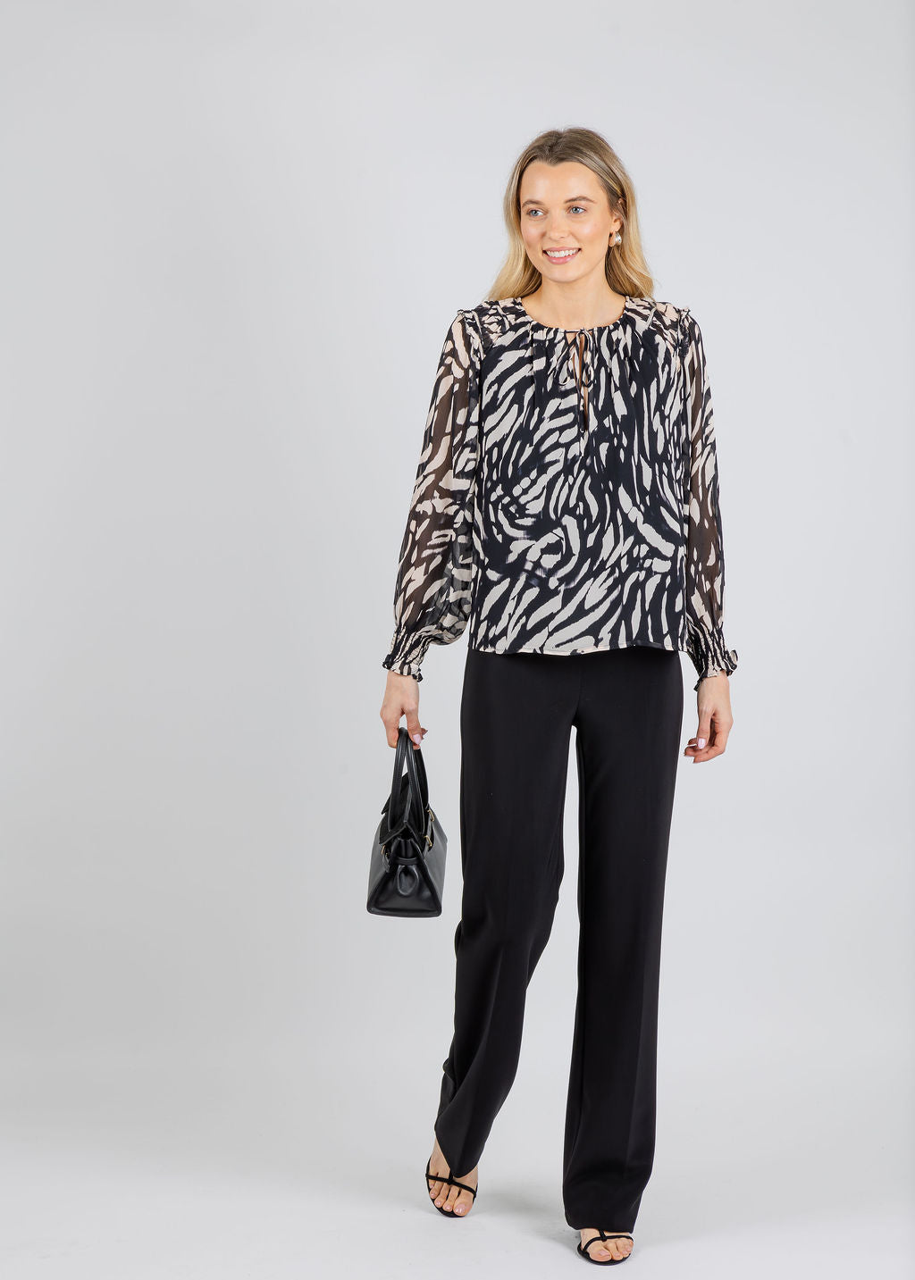 Rails Mirna Top in Ivory Tiger Stripe available at Barbara Katz