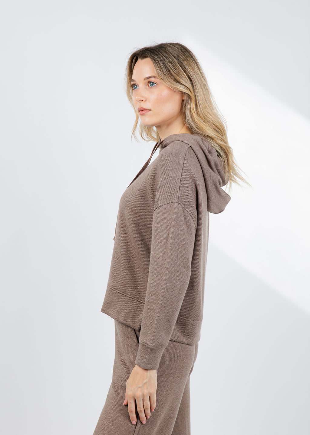 Rails Nico Sweatshirt in Heather Latte available at Barbara Katz