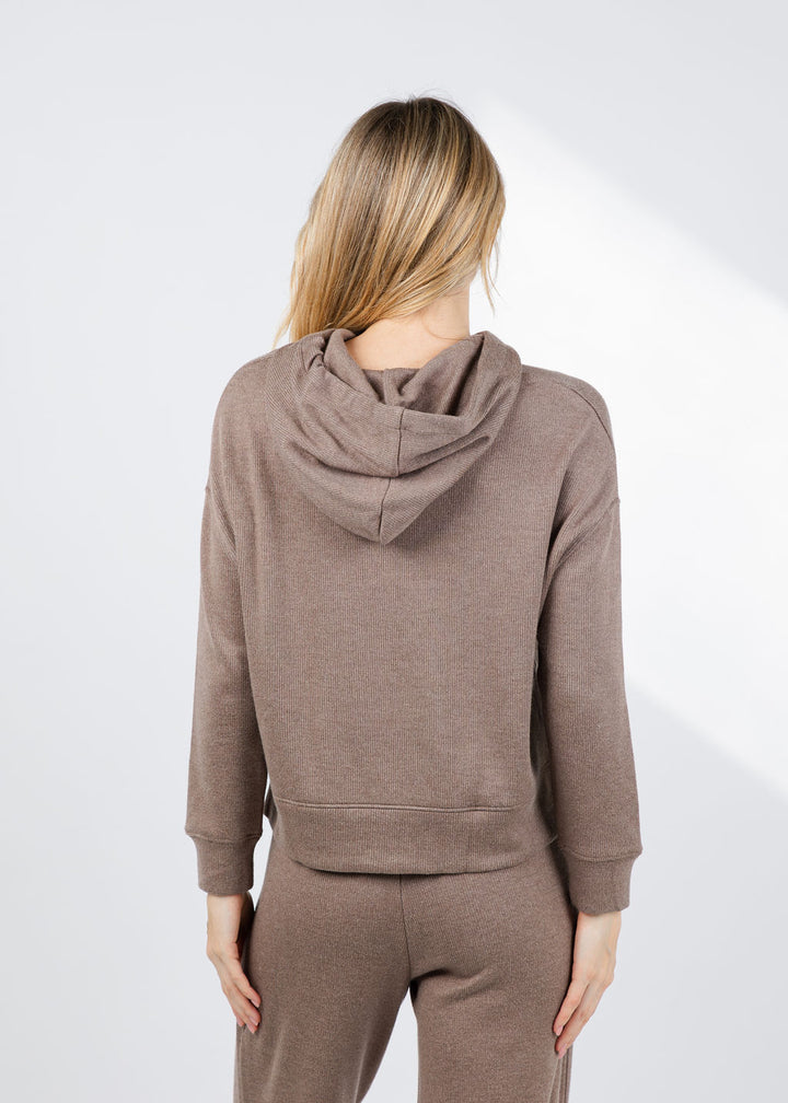 Rails Nico Sweatshirt in Heather Latte available at Barbara Katz