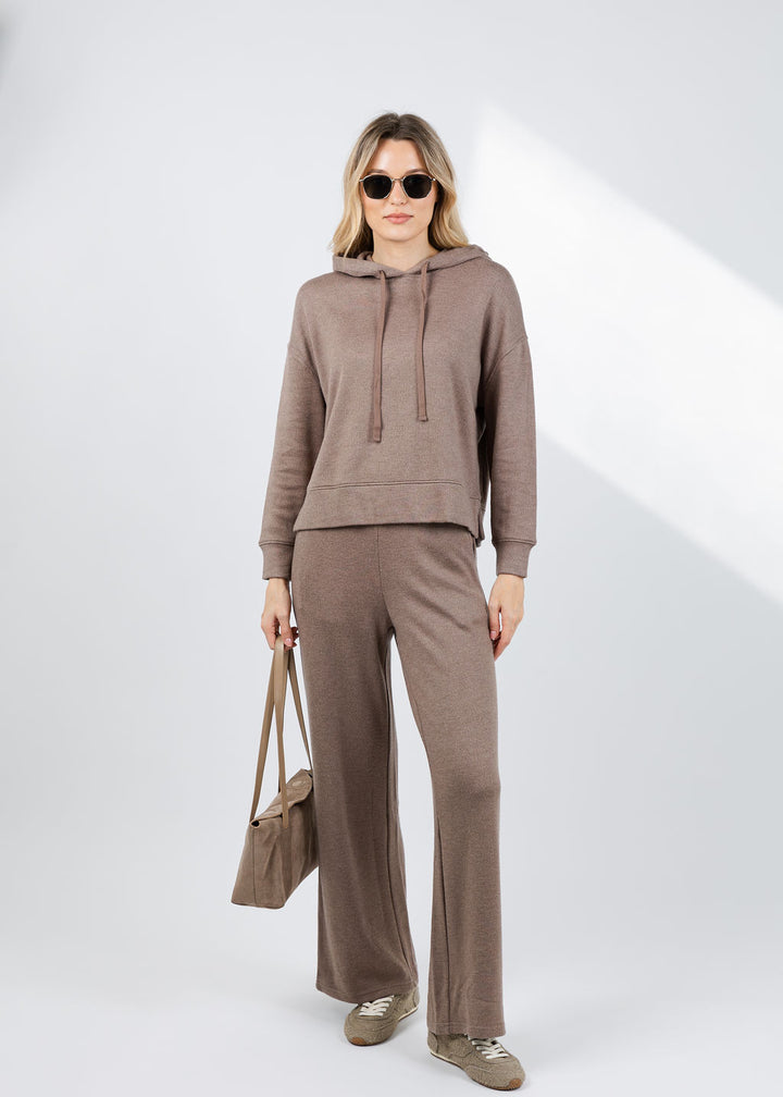 Rails Nico Sweatshirt in Heather Latte paired with matching Ellery Sweatpants available at Barbara Katz