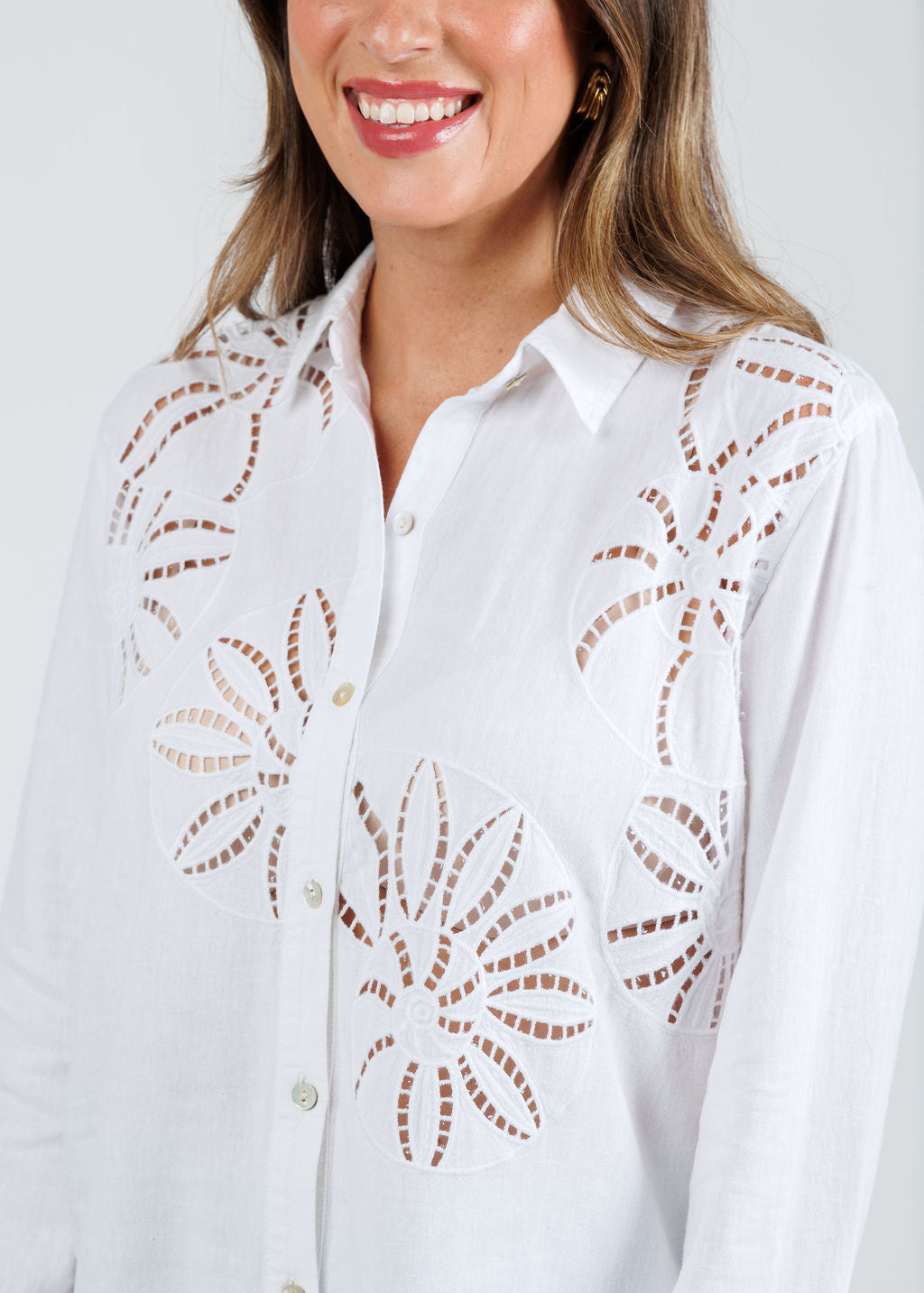 Rails Samar Shirt in White available at Barbara Katz