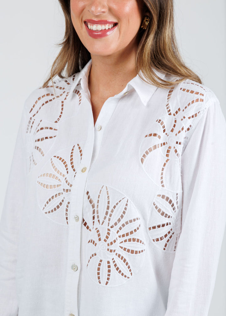 Rails Samar Shirt in White available at Barbara Katz