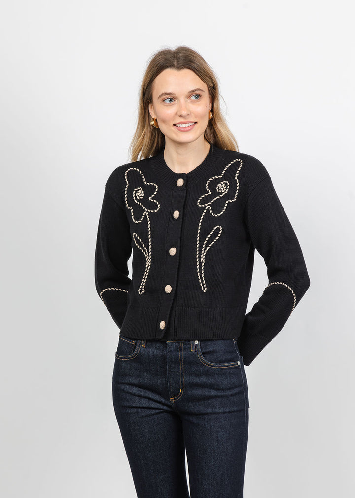 Rails Sybil Embroidered Cardigan in Western Floral available at Barbara Katz