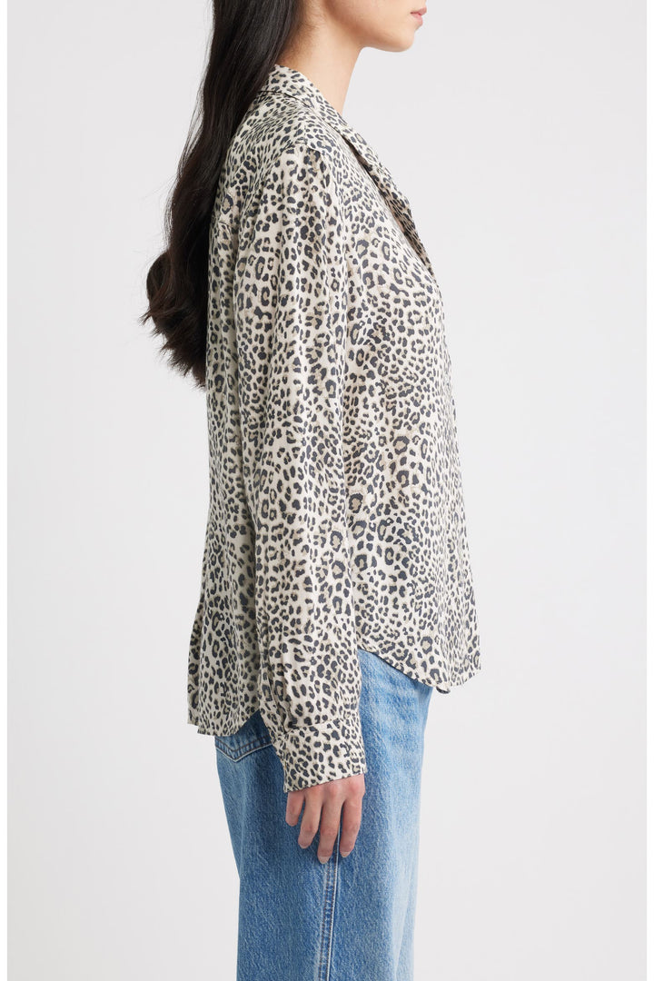 Rails Josephine Shirt in Ecru Cheetah available at Barbara Katz