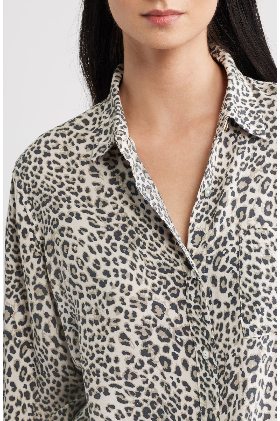 Rails Josephine Shirt in Ecru Cheetah available at Barbara Katz