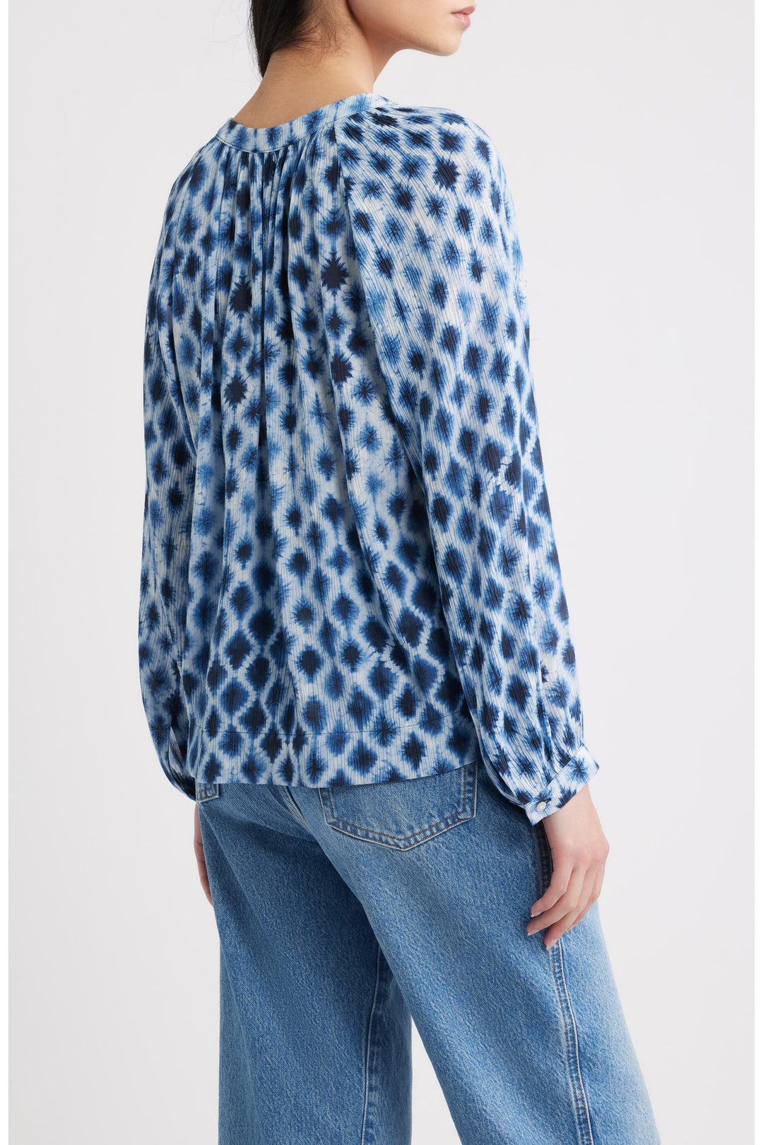 Rails Saint Top in Sapphire Shibori available at Barbara Katz