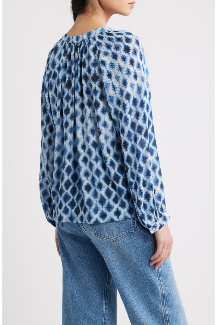 Rails Saint Top in Sapphire Shibori available at Barbara Katz