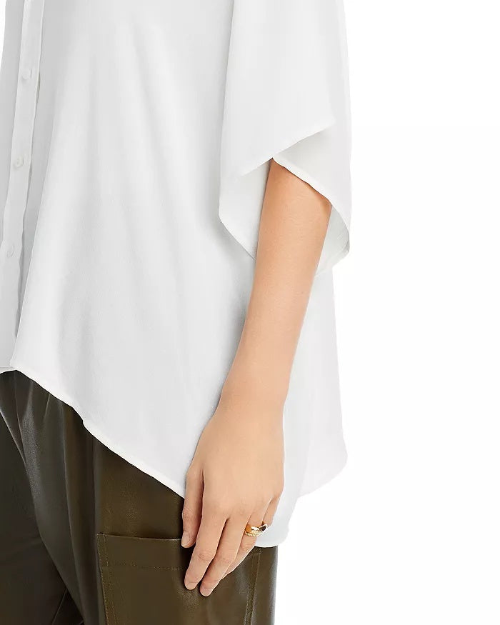 Ramy Brook Mackenzie Crepe Button Down - Ivory