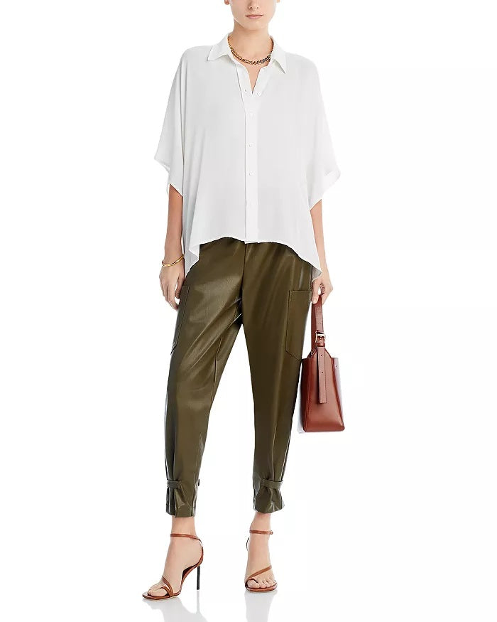 Ramy Brook Mackenzie Crepe Button Down - Ivory
