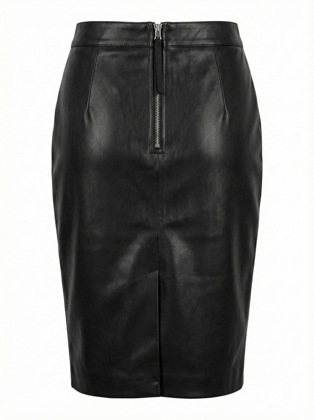 Adroit Atelier Reese Pencil Vegan Leather Skirt in Black available at Barbara Katz