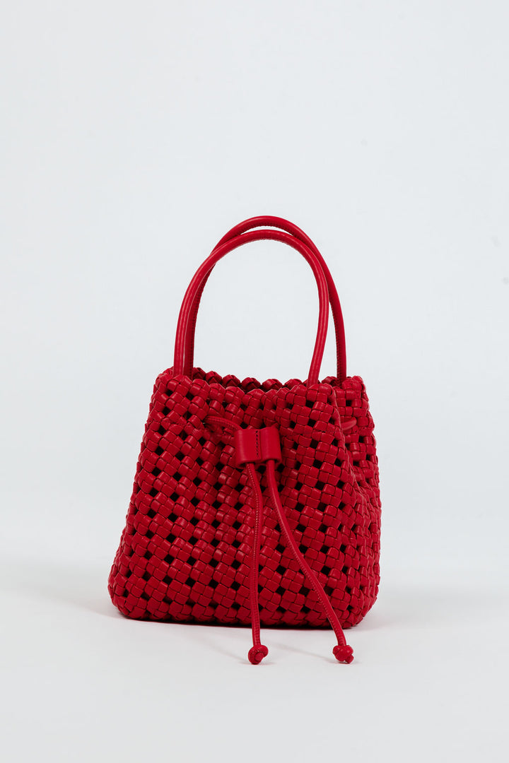 Remi/Reid Perrie Mini Bucket Bag in Red available at Barbara Katz