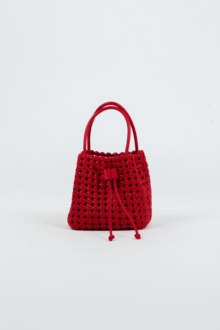 Remi/Reid Perrie Mini Bucket Bag in Red available at Barbara Katz